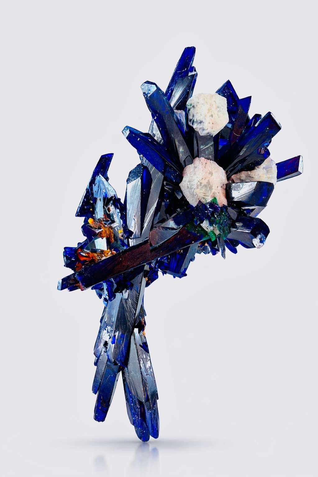 Smithsonite on Azurite
