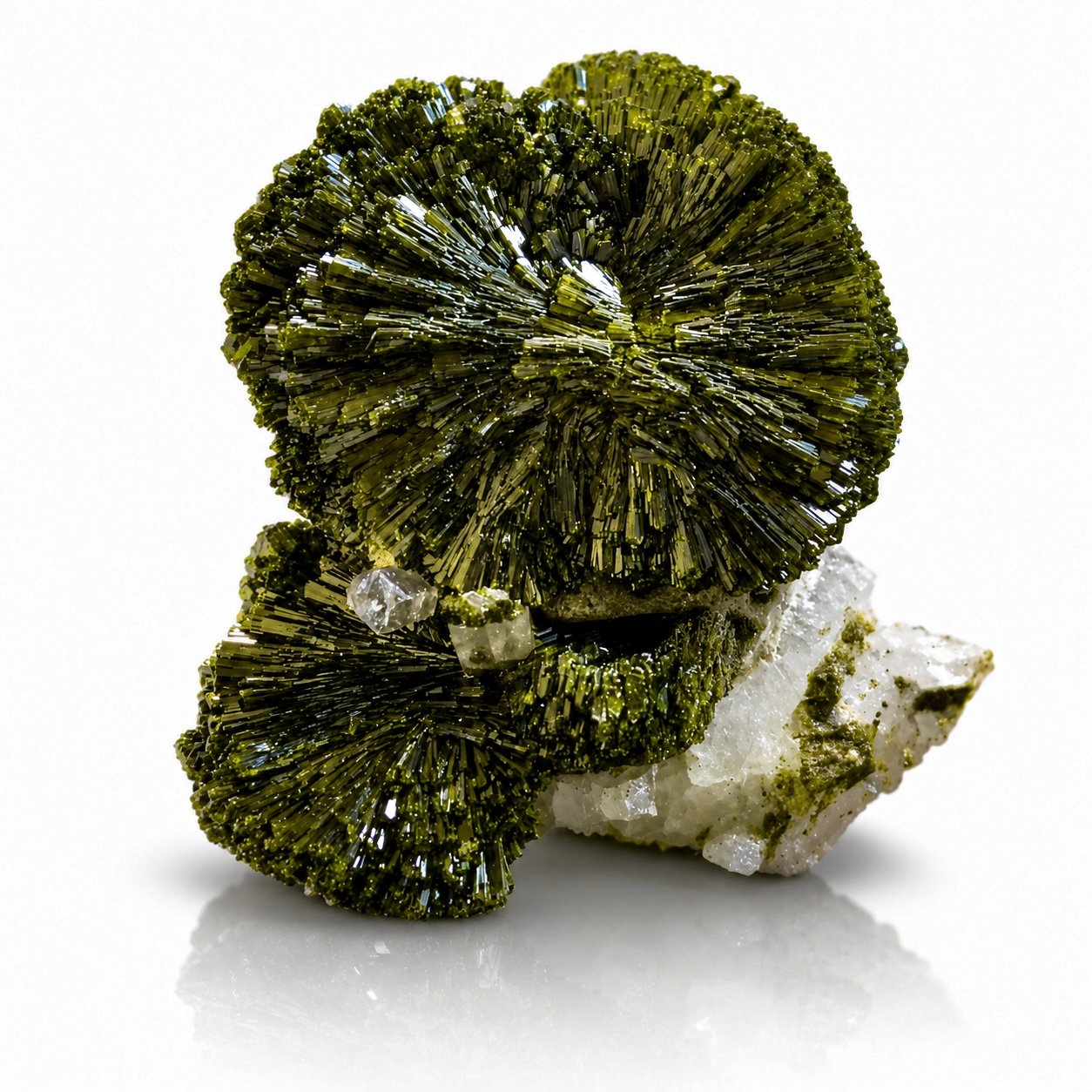 Epidote on Quartz