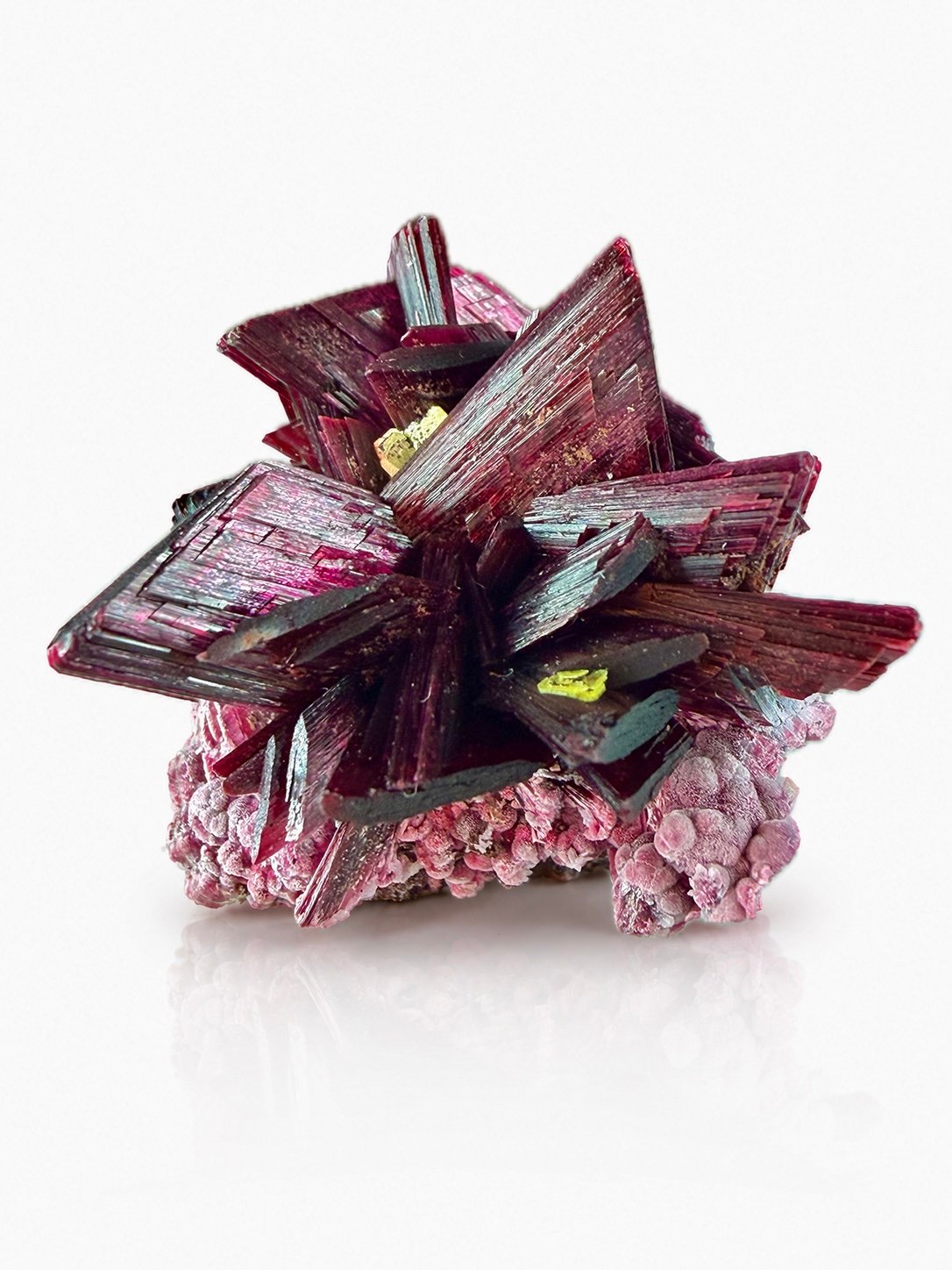 Erythrite with Zunerite